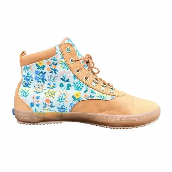 Keds x Rifle Paper Co Scout Wildflower Leather Boots 10 W wide width - Picture 11 of 13